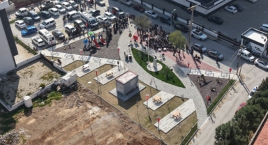 Menderes'te deprem kayıplarımıza adanan park açıldı 