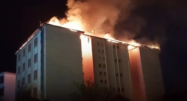 Aydın’da öğrenci pansiyonunda yangın: 46 öğrenci tahliye edildi