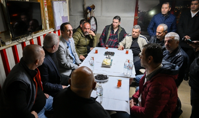 Başkan Eşki minibüsçülerle kahvaltıda buluştu