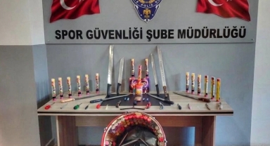 Göztepe taraftarlarının üstü arandı: Ele geçirilenler 'yok artık' dedirtti!