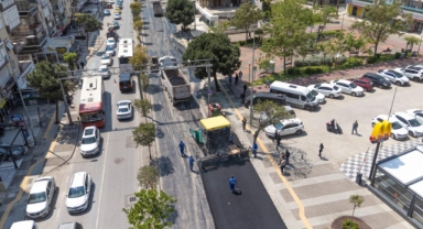 Karşıyaka Girne Bulvarı yenileniyor