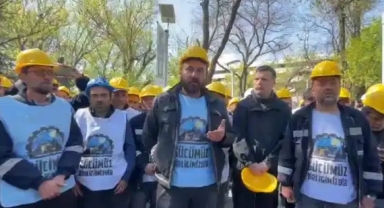 Madencilerin eylemi sürüyor: Talepler bakanlığa iletildi!