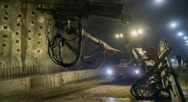 Onat Tüneli’nde çalışmalar sürüyor