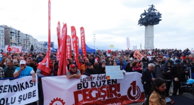 İzmir’de emekçiler meydanlara sığmadı: Her geçen gün daha baskı altındayız!