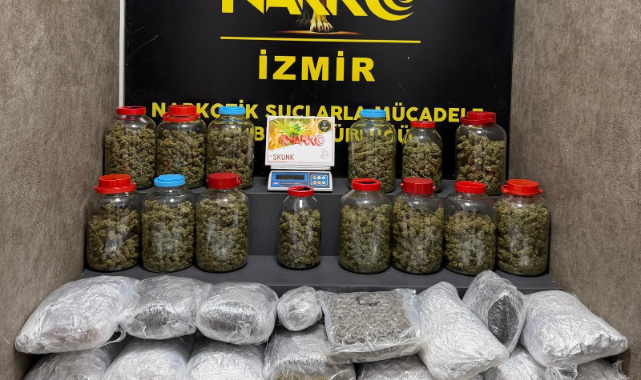İzmir’de operasyon: 60 kilo uyuşturucu ele geçirildi!