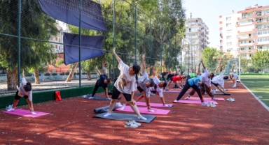 Açık havada sabah sporu keyfi başlıyor