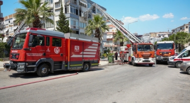 Karabağlar'daki yangında 6 kişi güvenle tahliye edildi