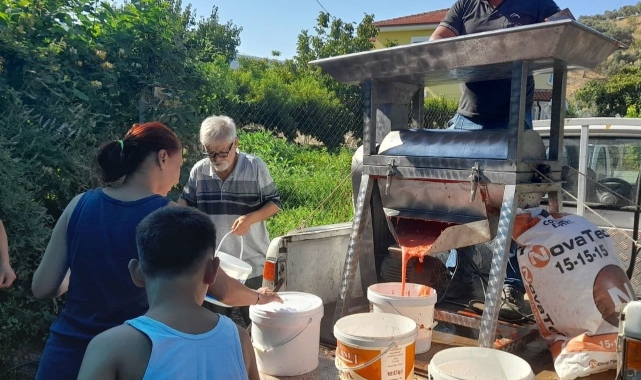 Efes Selçuk'ta kışlık salça hazırlıkları başlıyor