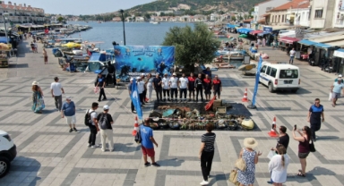Foça'da Kapsamlı Deniz ve Kıyı Temizliği: Denizden Çıkanlar İnsanlığın İzleri Sergileniyor