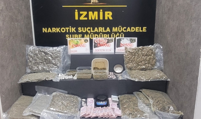 Karşıyaka'da uyuşturucu operasyonu: Kilolarca uyuşturucu ele geçirildi
