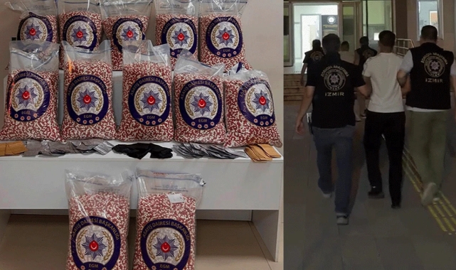 Ticari takside 280 bin sentetik ecza: 3 şüpheliye gözaltı!